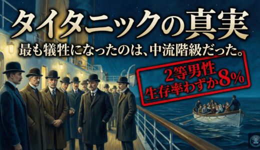 【生存率8%】タイタニックで最も死んだのは「2等客」の男性だった。データが暴く生存率の格差