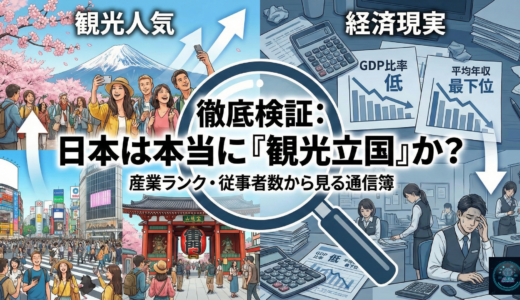 【徹底検証】日本は本当に「観光立国」と言えるのか？ 産業ランク・従事者数から見る「通信簿」