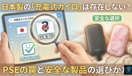2026年日本製の「充電式カイロ」は存在しない？PSEの罠と安全な製品の選び方