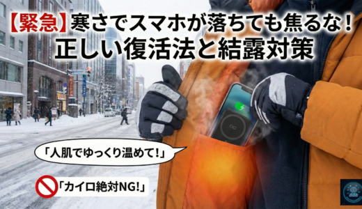 カイロは絶対NG！寒さで落ちたスマホの正しい復活法｜故障じゃない理由