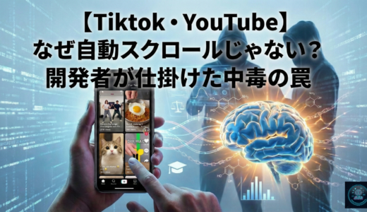 【TikTok・YouTube】なぜ自動スクロールじゃない？開発者が仕掛けた中毒の罠